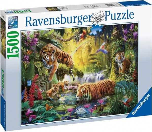Puzzle 1500 Pieces Calm Tigers RAVENSBURGER