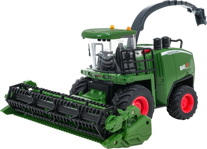 Functional header drum and swiveling auger