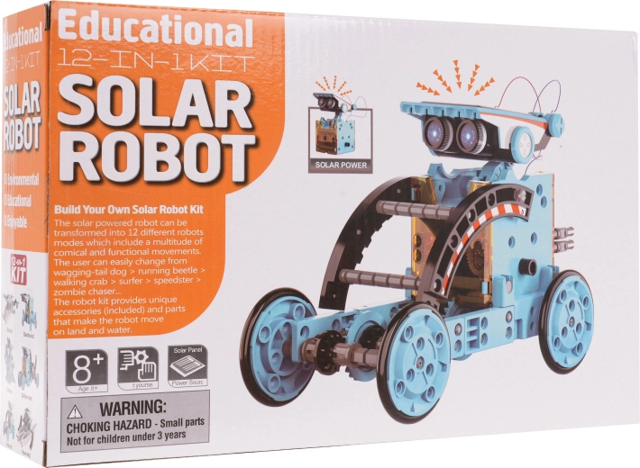Solarni set za izradu robota 12 u 1 – Plava