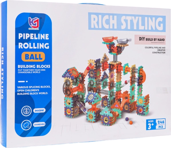 Marble Run Building Set, 246 Pieces