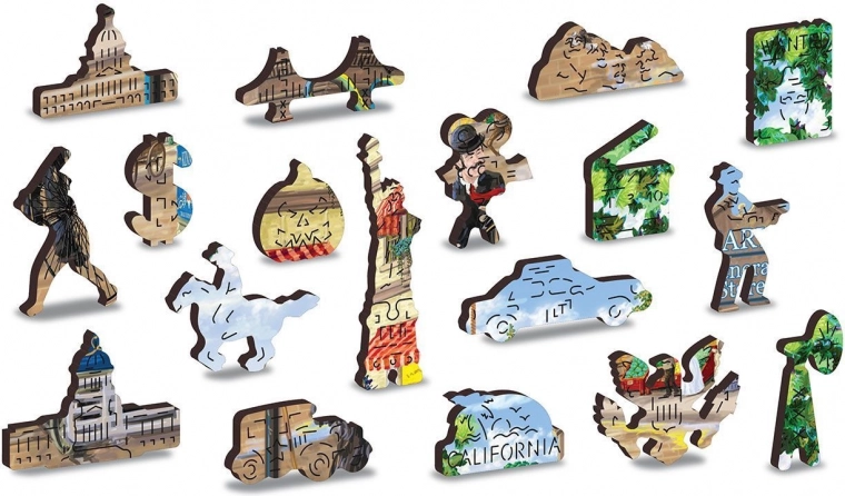 Unikátní dřevěné figurky s laserovými detaily