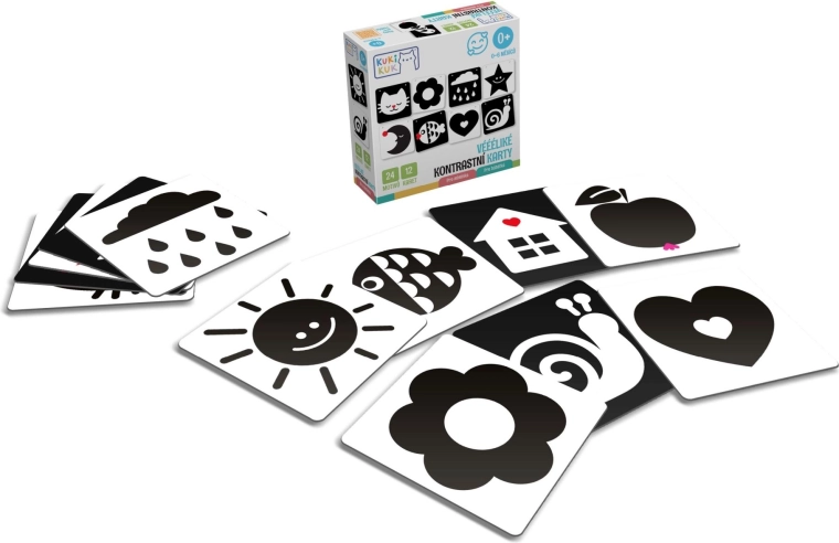 Large High-Contrast Baby Cards KukiKuk