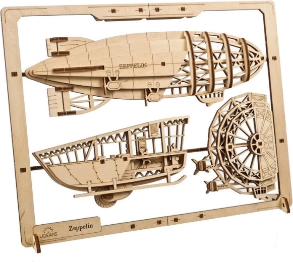 Modello realistico di dirigibile con effetto 2,5D