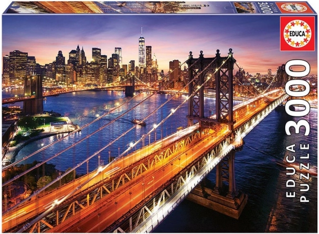 EDUCA Puzzle Twilight Over Manhattan 3000 Pieces