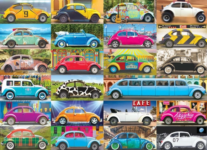 Puzzle Volkswagen Beetle: Beetle on the Road 1000 Pieces