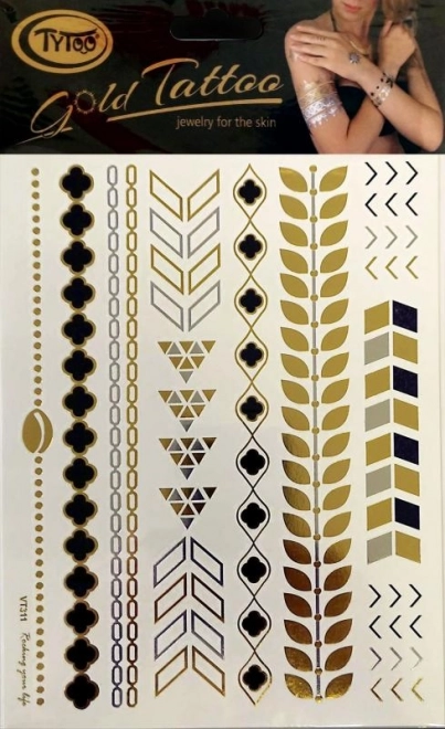 Bracelets de tatouage dorés TyToo – Variante 1
