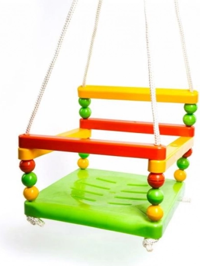 Balançoire pour enfants avec barre de sécurité
