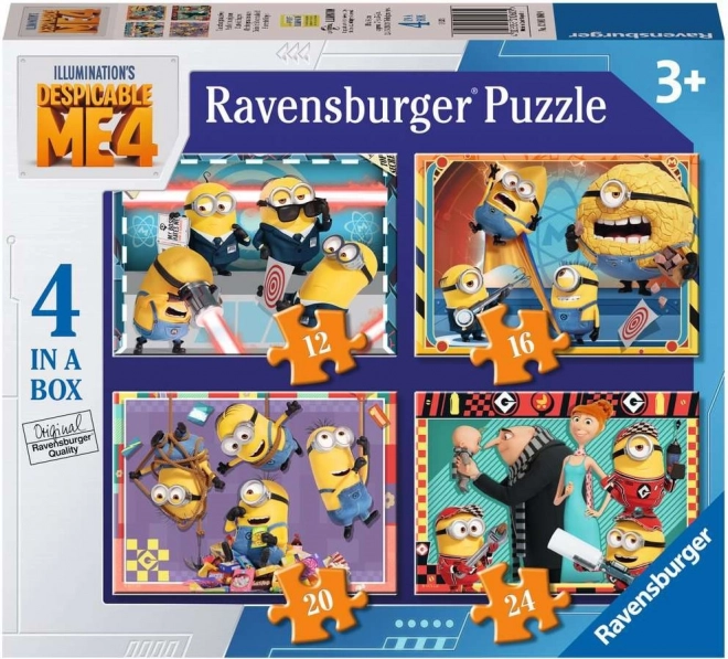 RAVENSBURGER Puzzle Despicable Me 4 – set of 4 puzzles (12–24 pieces)
