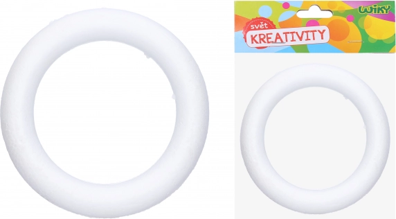Decoratieve polystyreen krans 25 cm