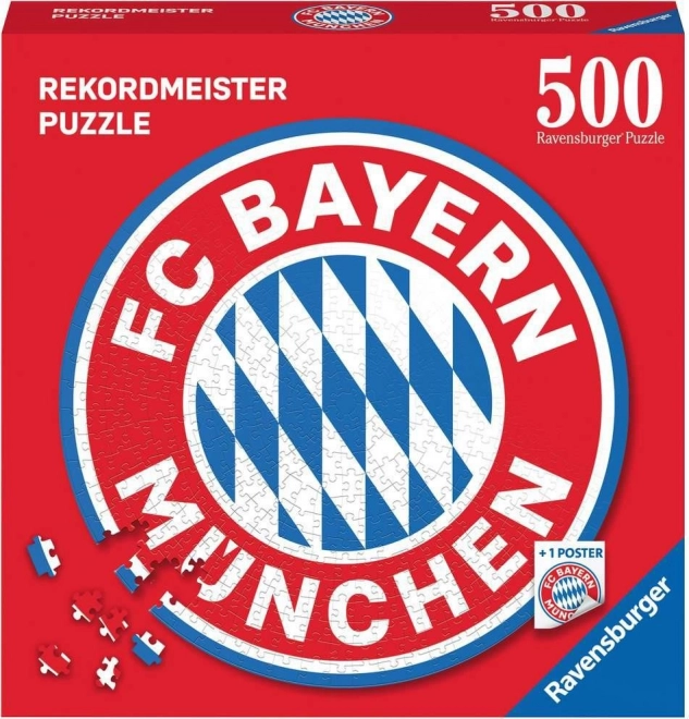 Round Puzzle FC BAYERN – Logo, 500 Pieces