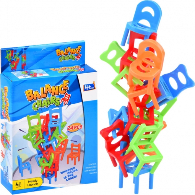 Balancing tabletop game Falling Chairs – 24 pcs