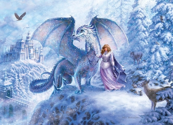 COBBLE HILL Family Puzzle Ice Dragon 350 pieces