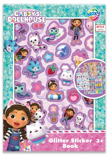 Sparkly Stickers Gabby’s Dollhouse A5, 8 Sheets