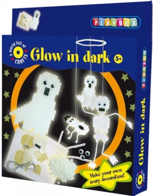 Glow Iron-On Beads Skeletons and Ghosts 1100pcs
