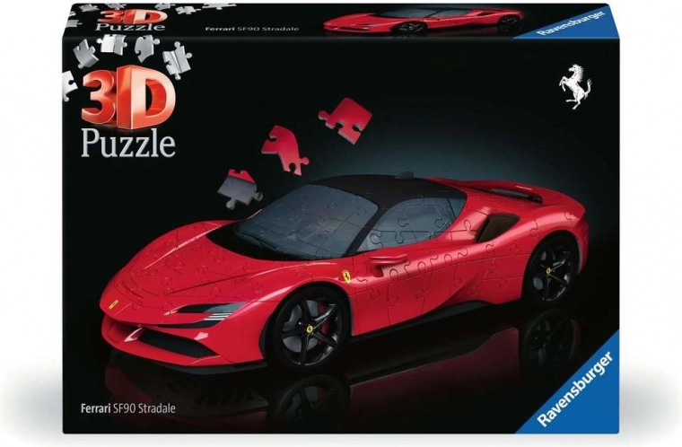 3D-puslespil Ferrari SF90 Stradale fra Ravensburger, 108 brikker