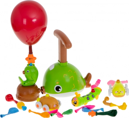 Aerodynamic Balloon Rocket Station – Educational Set for Kids (21 pieces)