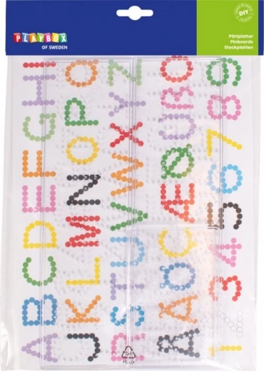 Playboard for Ironing Beads PLAYBOX - Letters and Numbers