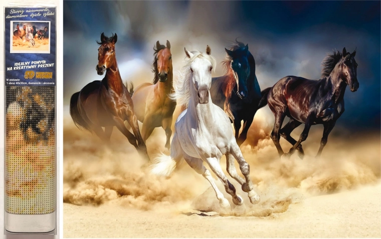 Diamond Painting Spooked Herd 30x40 cm