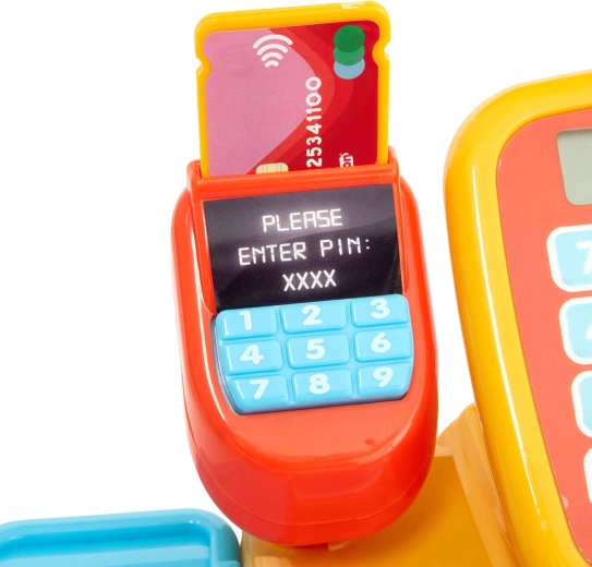 Működő szkenner és kártyaolvasó