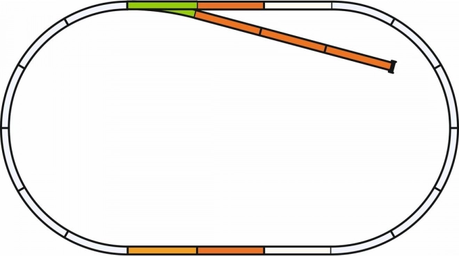 Piko Track Set B with Dead-End Track and Ballast H0