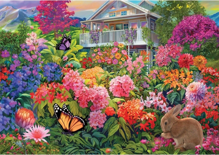 Puzzle Rabbit Garden 104 pieces