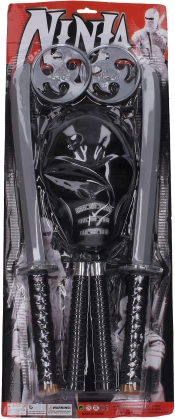 Set ninja masque et cinq armes pour enfants