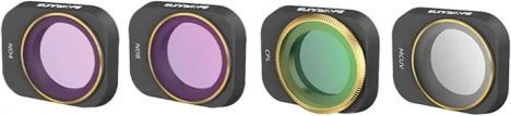 Set of UV, CPL, ND4, and ND8 Filters for DJI Mini 3 Pro