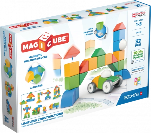 Geomag Magicube Shapes – building set of 32 pieces