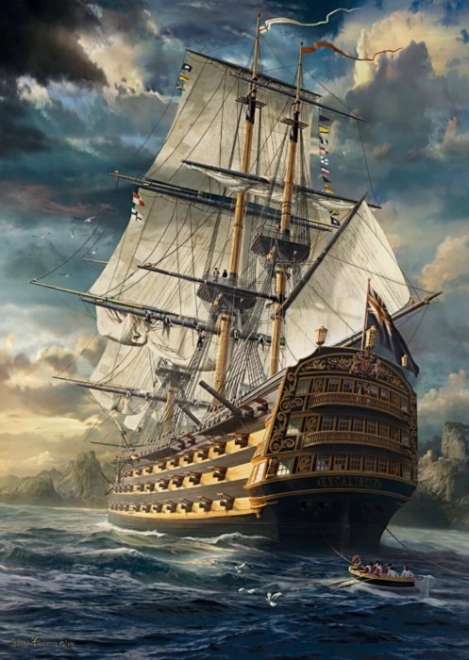 SCHMIDT Sailboat Theme 1000-Piece Puzzle