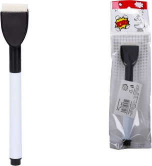 Whiteboard Marker with Mini Eraser Black