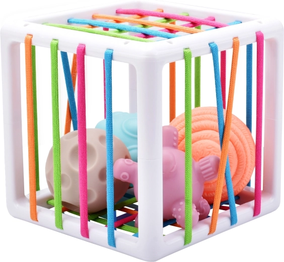 Woopie Baby elastyczna kostka sensoryczna i sorter dla dzieci – zwariowane kształty, 5 szt.
