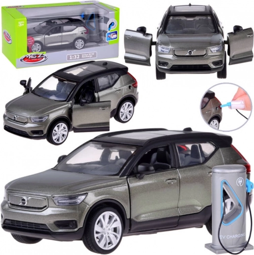 Modèle métallique de crossover électrique Volvo XC40 avec fonctions de lumières et de sons