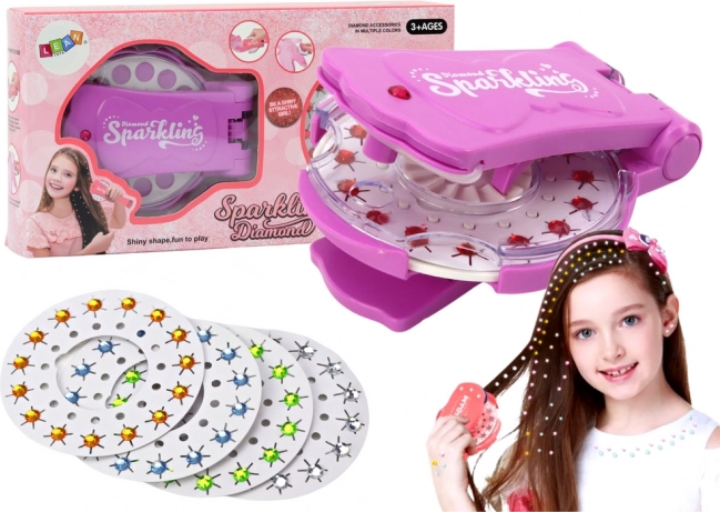 Sparkling Diamond Hair and Accessories Decorating Set