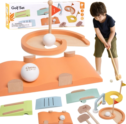 Leseni minigolf s preprekami CLASSIC WORLD