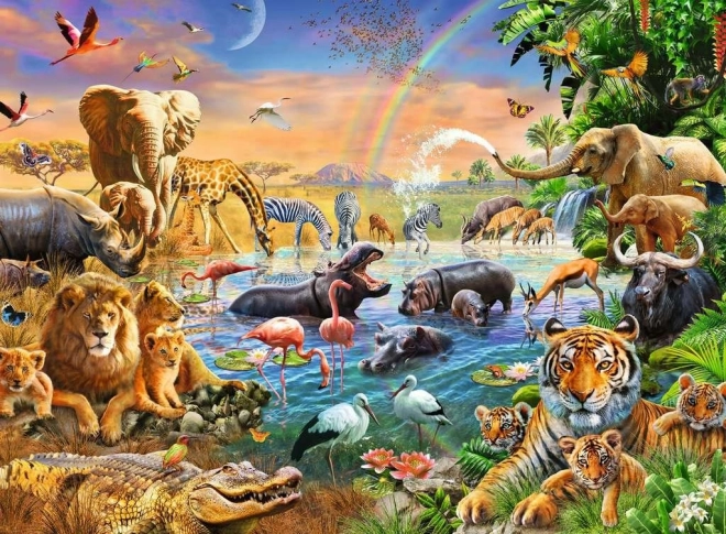 Puzzle Ravensburger Jungle Savannah 100 pcs