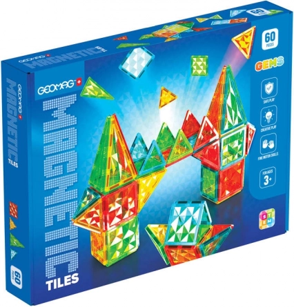 Geomag Gems Rocket magnetic tiles 60 pcs