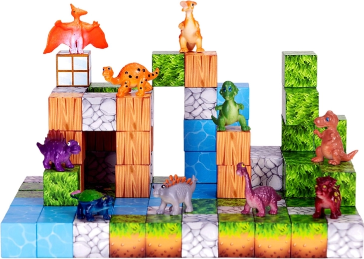 Creativo mondo 3D della natura e dei dinosauri