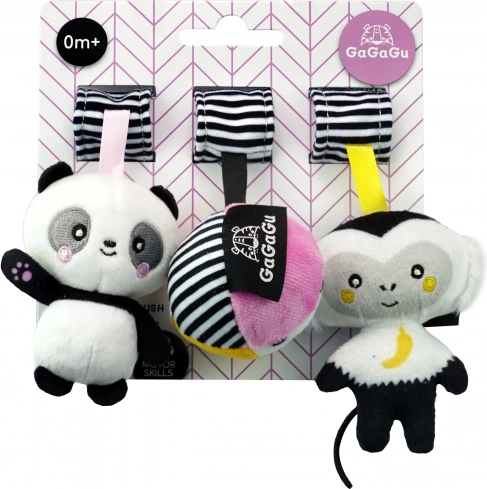 Giocattolo di peluche sospeso Scimmia e Panda GaGaGu