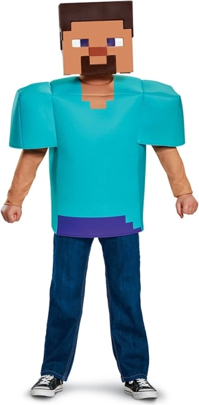MINECRAFT Steve jelmez 7–8 éves gyerekeknek