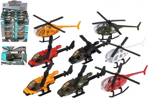 Kovový a plastový vrtuľník pre deti 10 cm