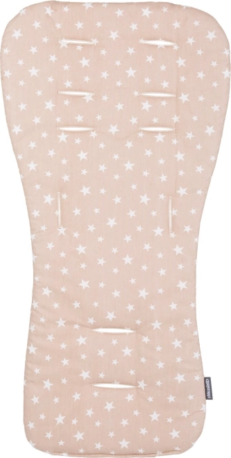 Blød indlægspude til barnevogn Chipolino Beige Stars