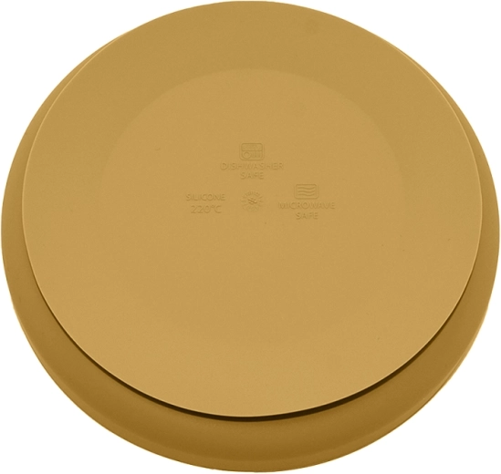 Plate with stable suction base and durable silicone