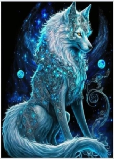 Diamantmaling Magisk ræv 30 × 40 cm