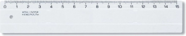 Règle 15 cm transparente KOH-I-NOOR