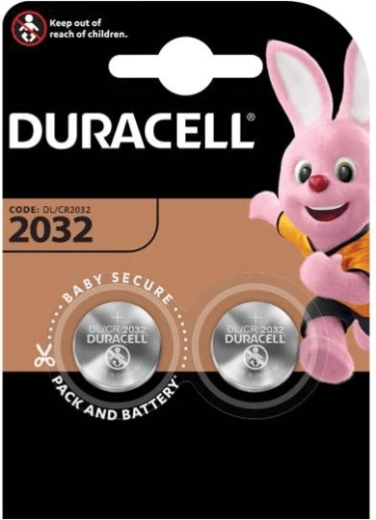 Batteria a bottone al litio CR2032 DURACELL, 2 pz