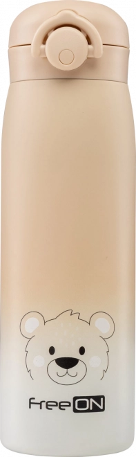 Stainless Steel Thermos FreeON Beige 480 ml