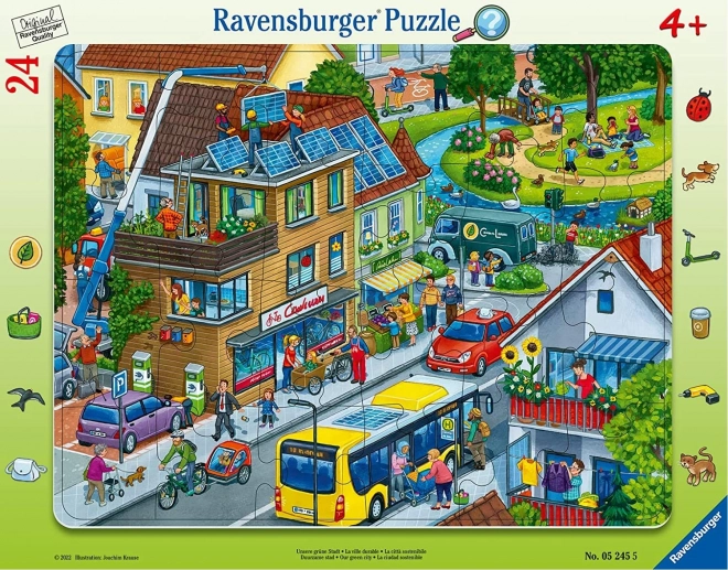 Ravensburger sestavljanka Naše zeleno mesto 24 kosov