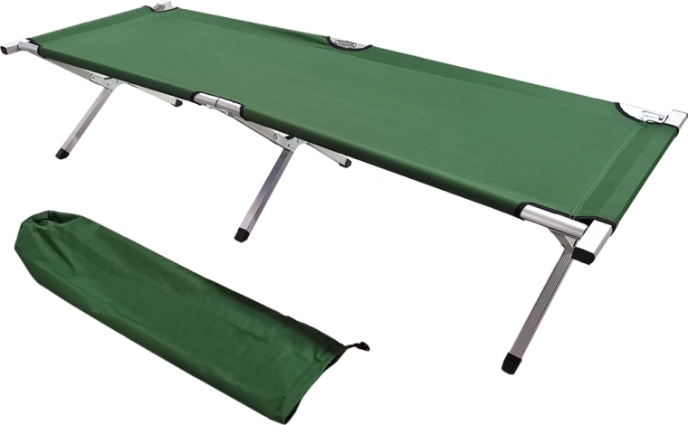 Lit de camp pliant Qanad noir