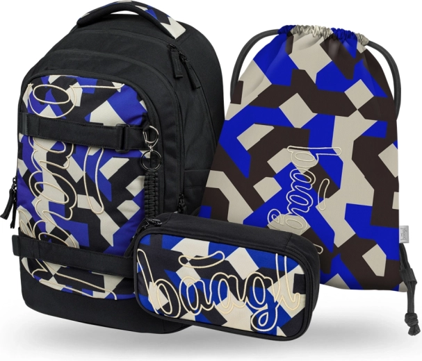 Školní set BAAGL Skate Max Variety – rugzak, etui en gymsack GRS
