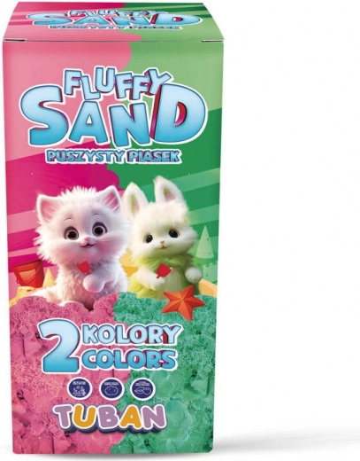 TUBAN fluffy scented sand – pink and green, 140 g